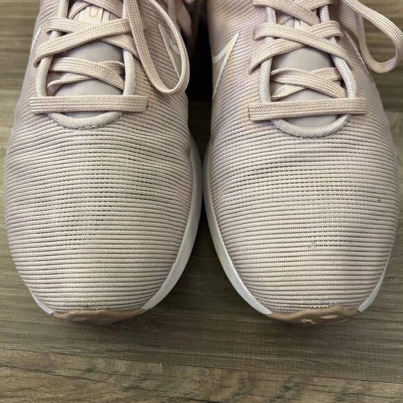 Nike Women's Downshifter 12 Sneakers Size 6.5 Barely Rose White Running Shoe GUC - Picture 9 of 12